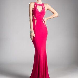 Halter Neck Mermaid Shape Evening Dress CD84222